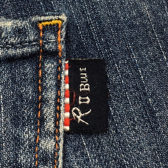 ➡️R U Blue Straight Leg Denim Jean Size 28x28” - Picture 12 of 12